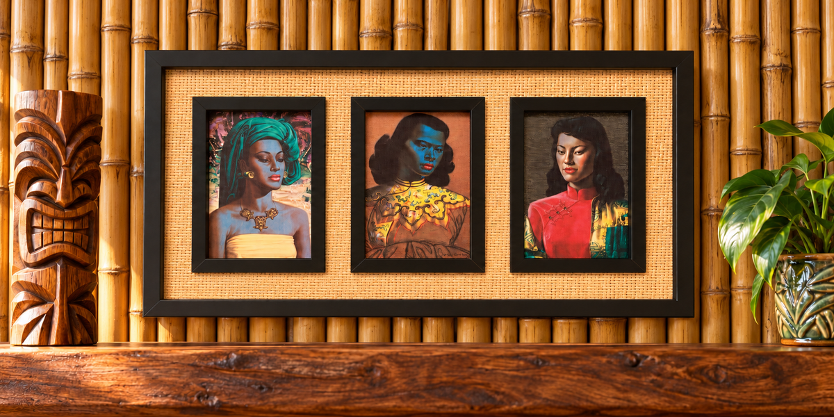 Collection Of Tretchikoff Ladies. Balinese Girl, Chinese Blue Lady & Miss. Wong