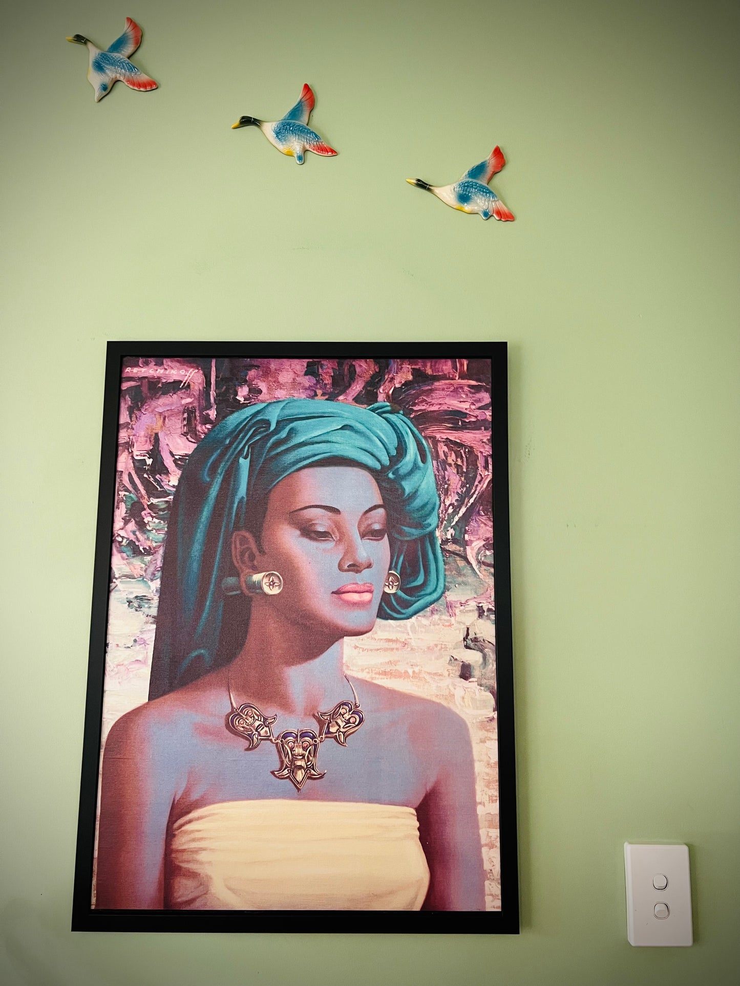 Tretchikoff Balinese Girl 53 x 63 cm Framed Print. Includes Shipping Within Australia.