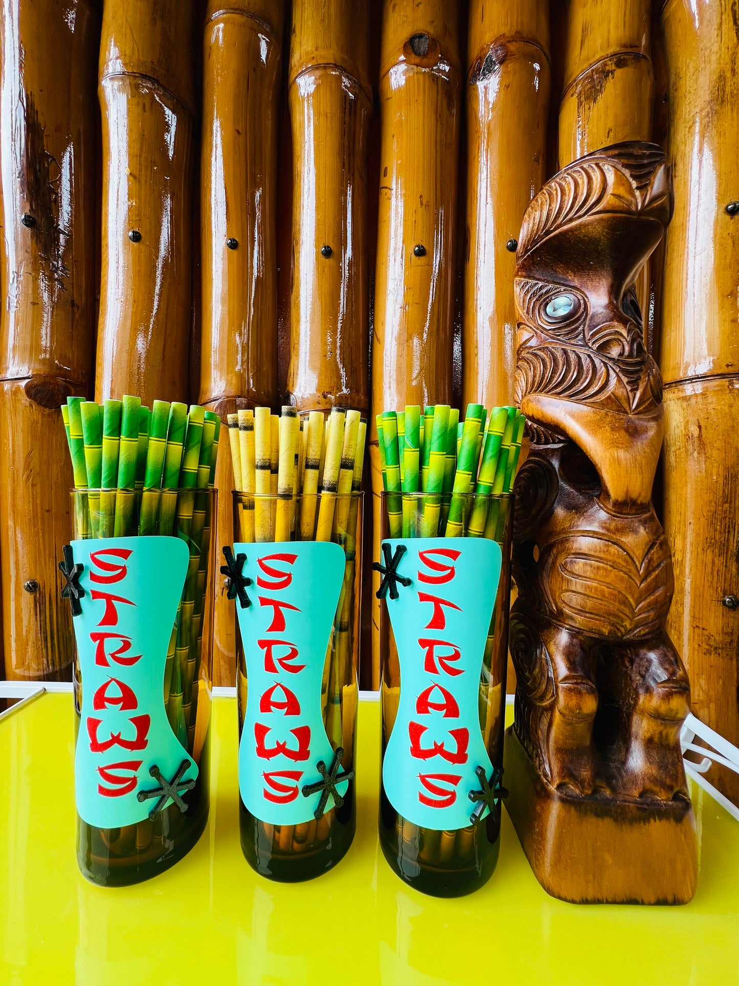 Tiki Bar ‘Straws’ Holder. FREE SHIPPING within Australia.