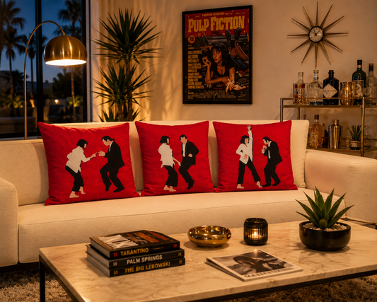 Pulp Fiction Cushion Cover Set of 3 | Mid-Century Modern Retro Lounge Decor. Free Shipping Within Australia.