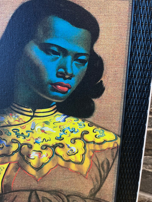 Tretchikoff Chinese Blue Lady Framed Print. TIKI BAR. FREE Shipping Within Australia.