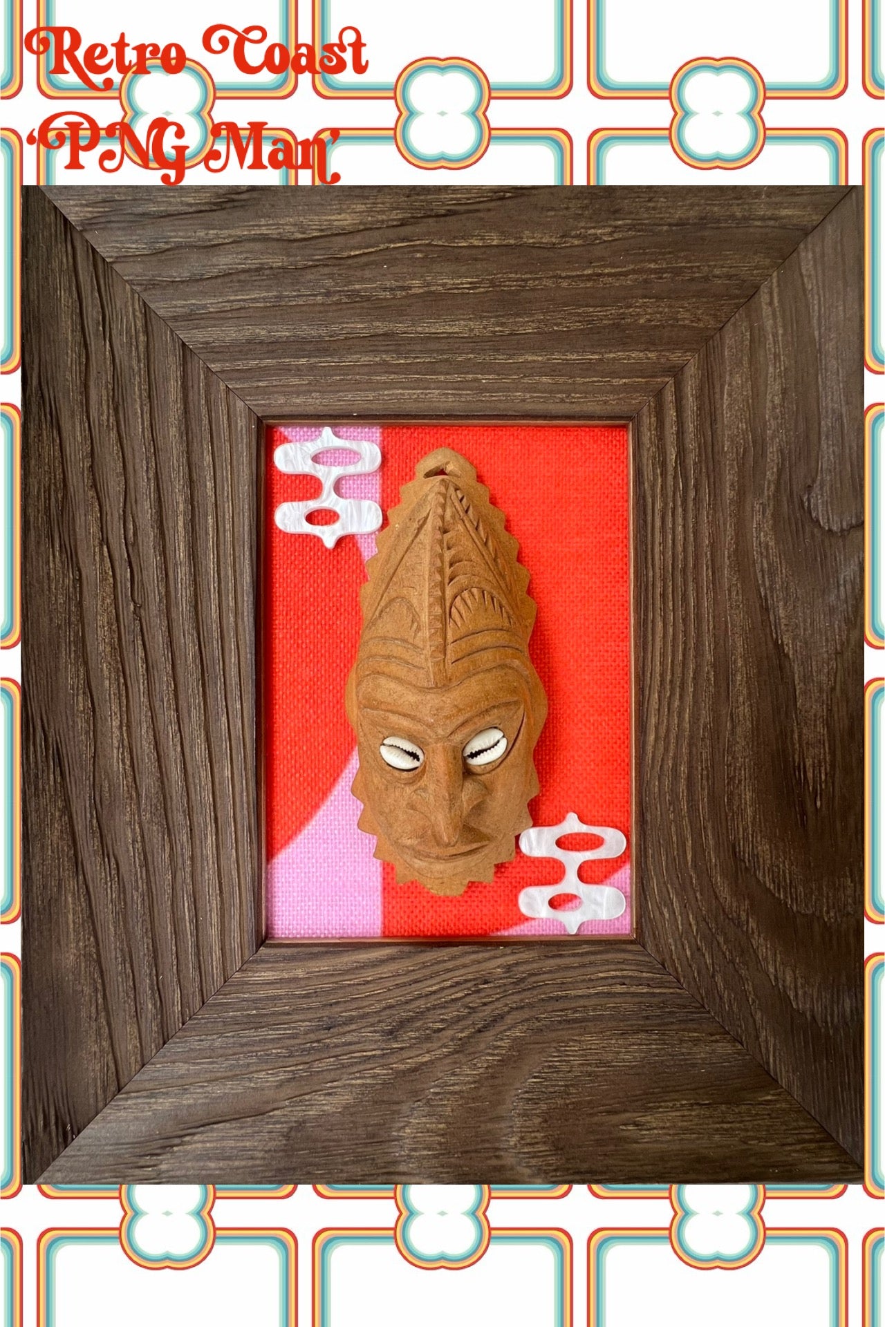 Polynesian Pop Art - ‘PNG Man’ Free Shipping Within Australia.