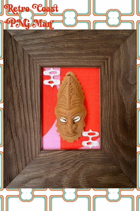 Polynesian Pop Art - ‘PNG Man’ Free Shipping Within Australia.