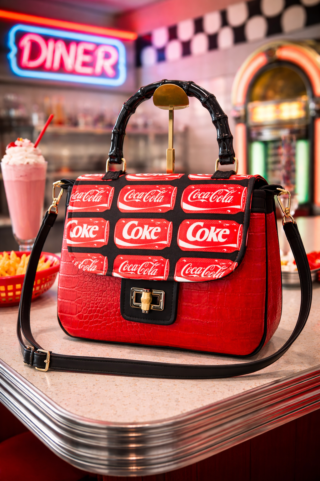 Pinup Girl Coca Cola Handbag. FREE Shipping Applies Within Australia.