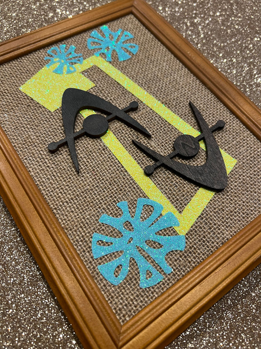 Set Of Three Retro Wall Hangings. Free Shipping Within Australia.