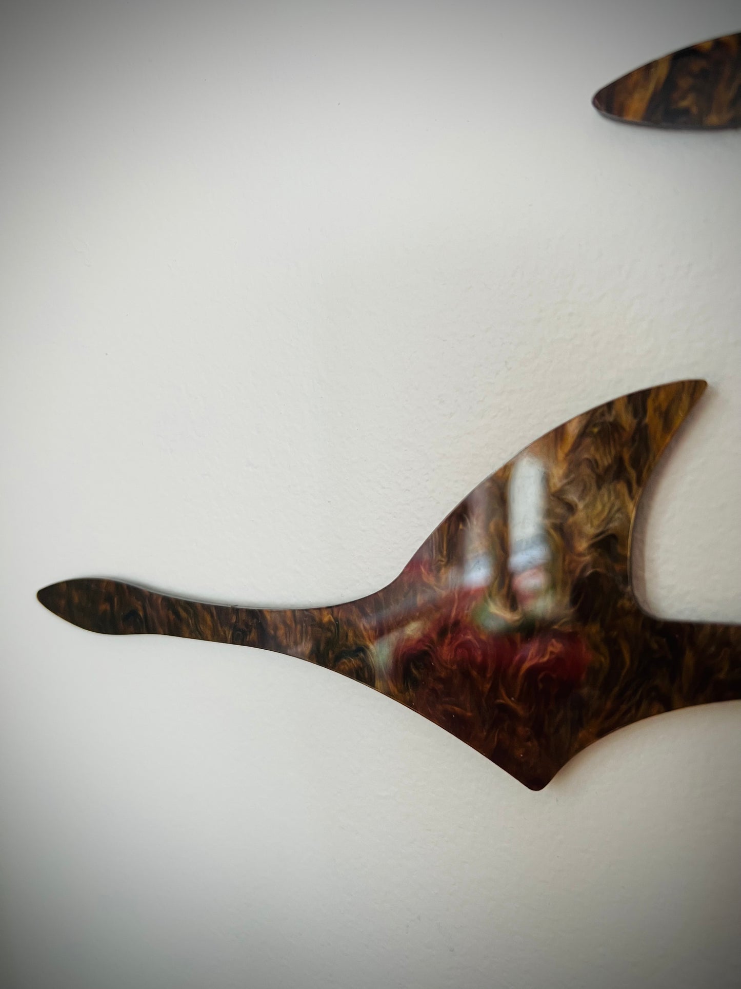 Mid-Century Modern Abstract Flying Birds Wall Art | Laser-Cut Acrylic Retro Wall Sculpture. Free Shipping Within Australia.