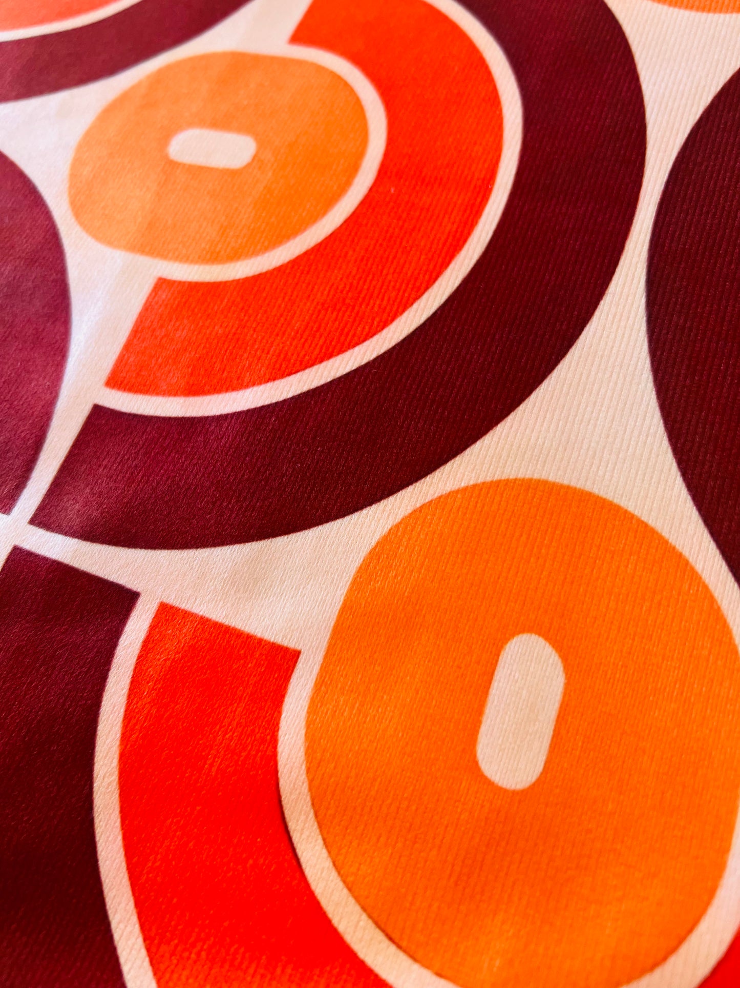 Retro Groovy Cushion Cover 50 x 50 cm. Includes Shipping Within Australia.