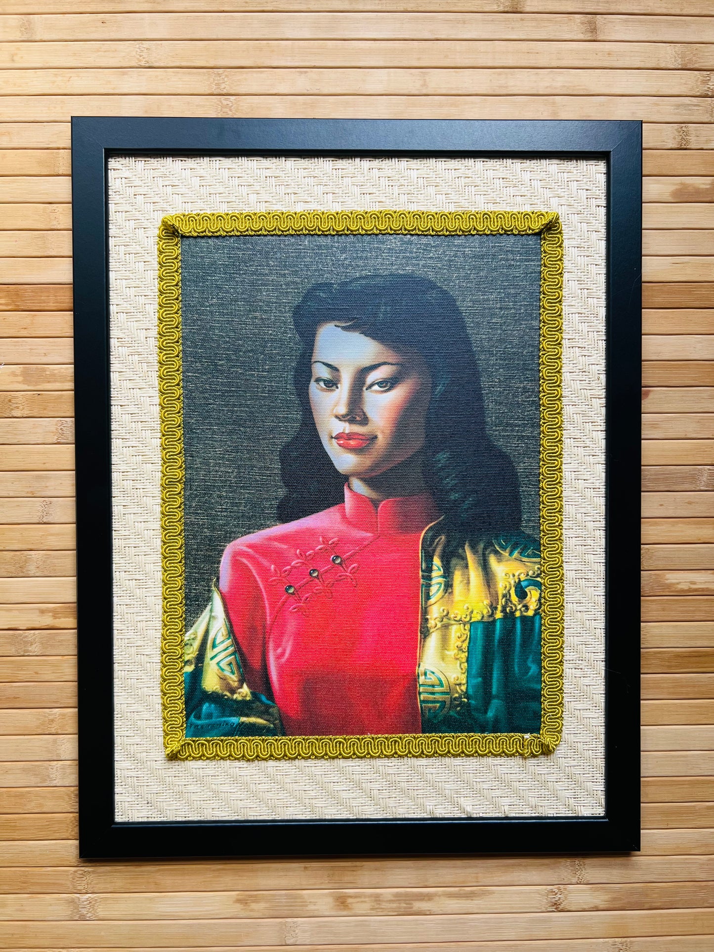 Tretchikoff Miss. Wong Framed Canvas. Includes Shipping Within Australia.