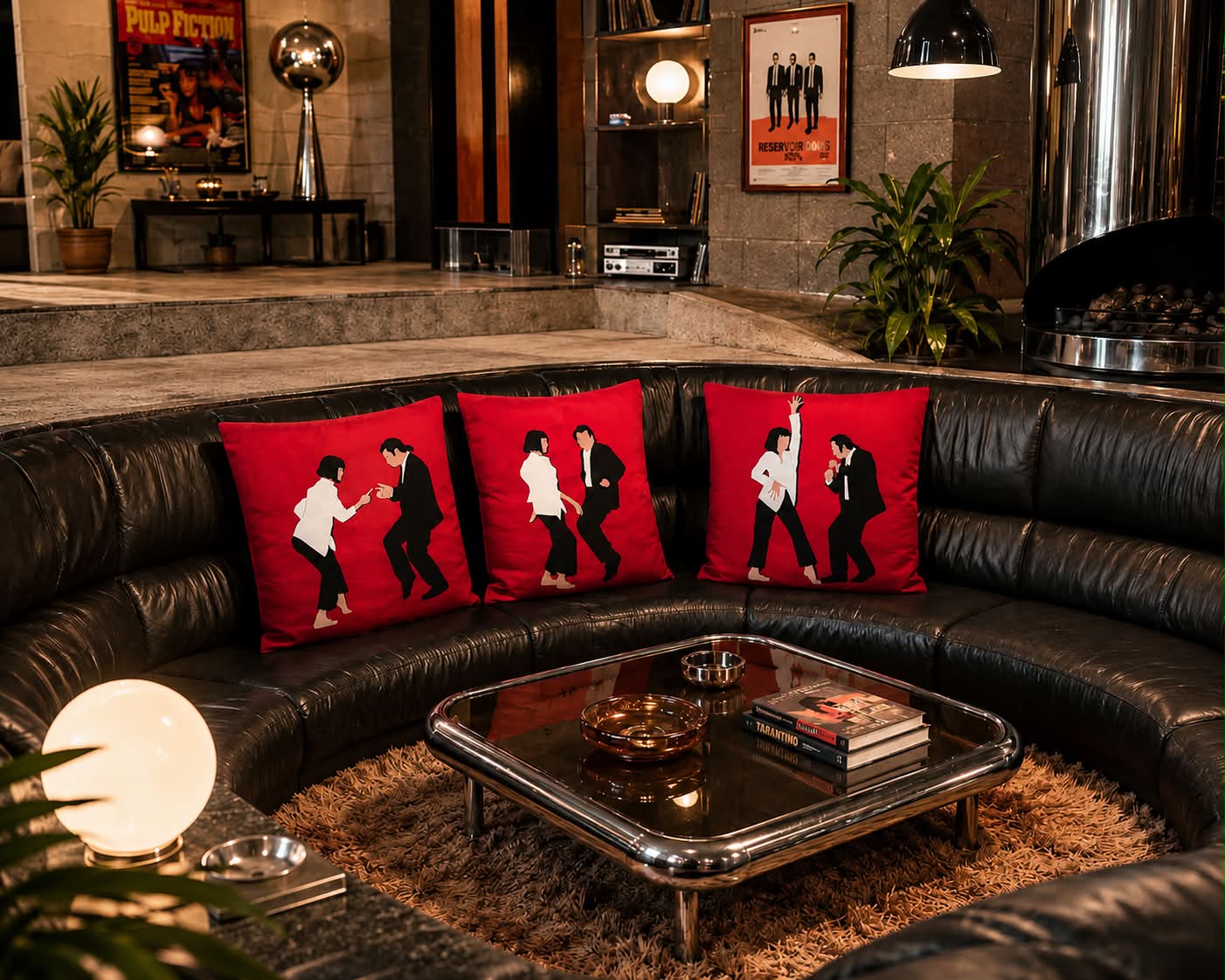 Pulp Fiction Cushion Cover Set of 3 | Mid-Century Modern Retro Lounge Decor. Free Shipping Within Australia.